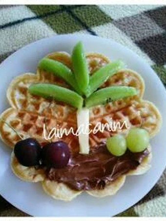 Easy Way Make Simple waffle the  Makes Drooling Really delicious