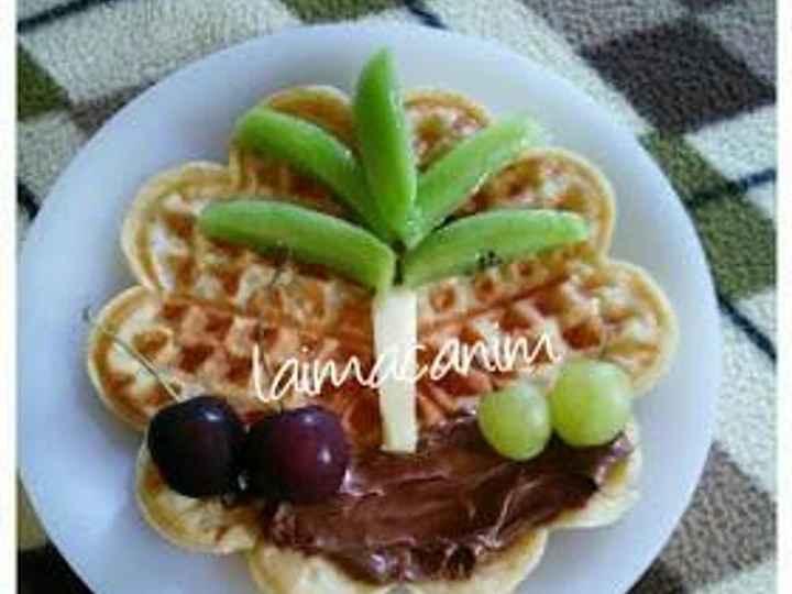 Easy Way Make Simple waffle the  Makes Drooling Really delicious