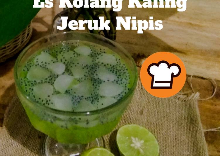 Cara membuat Es Kolang Kaling Jeruk Nipis legit