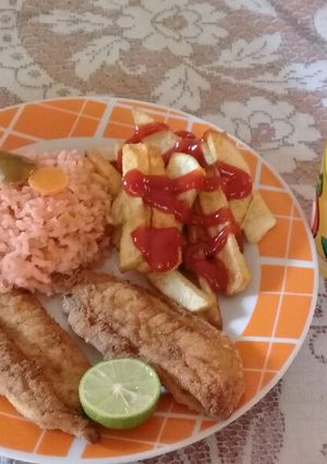 Una foto de Pescado frito 🐟🐟