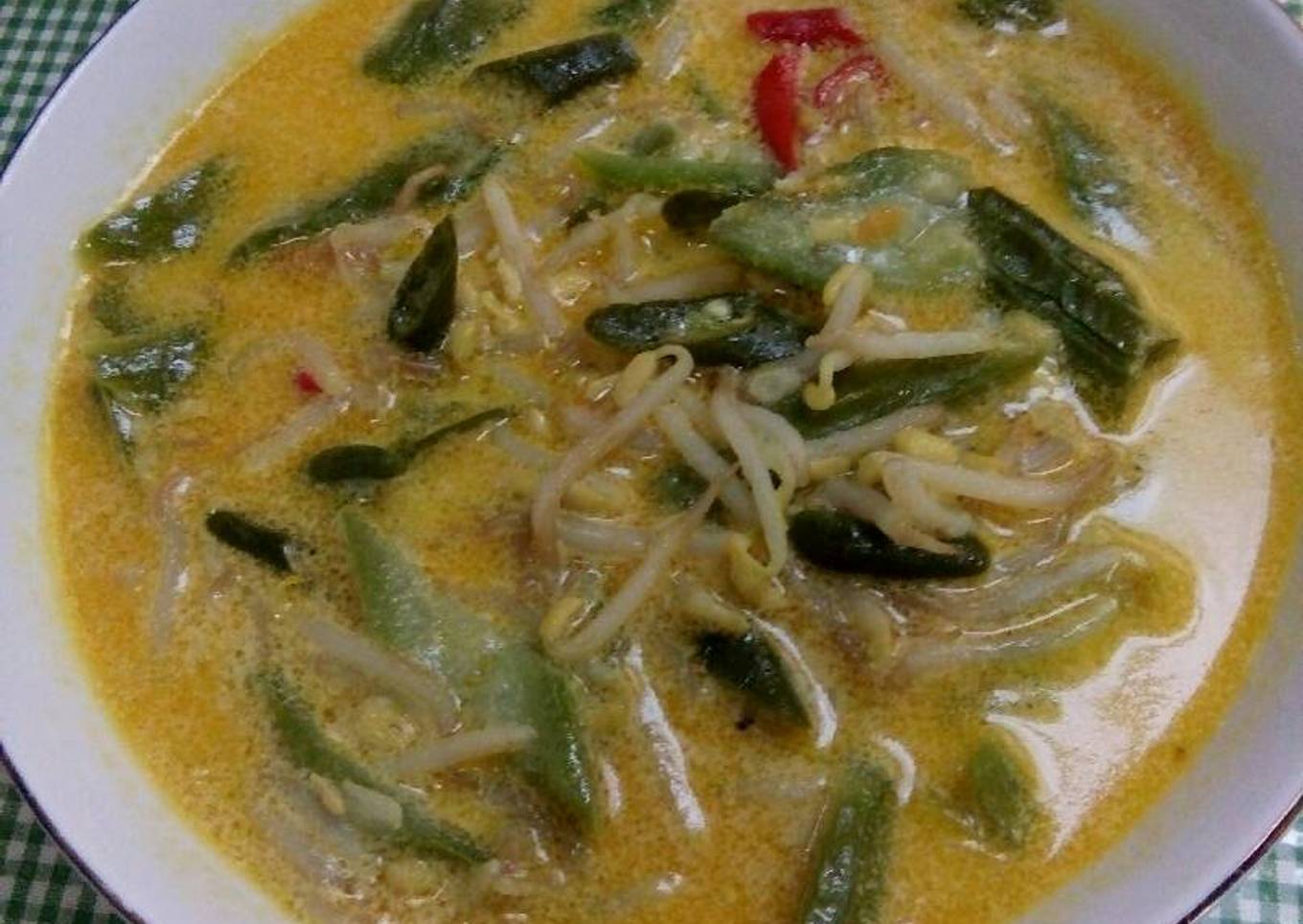 Gambas plus tauge masak santan