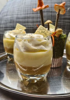 Barackos-almás grízpuding recept fotója