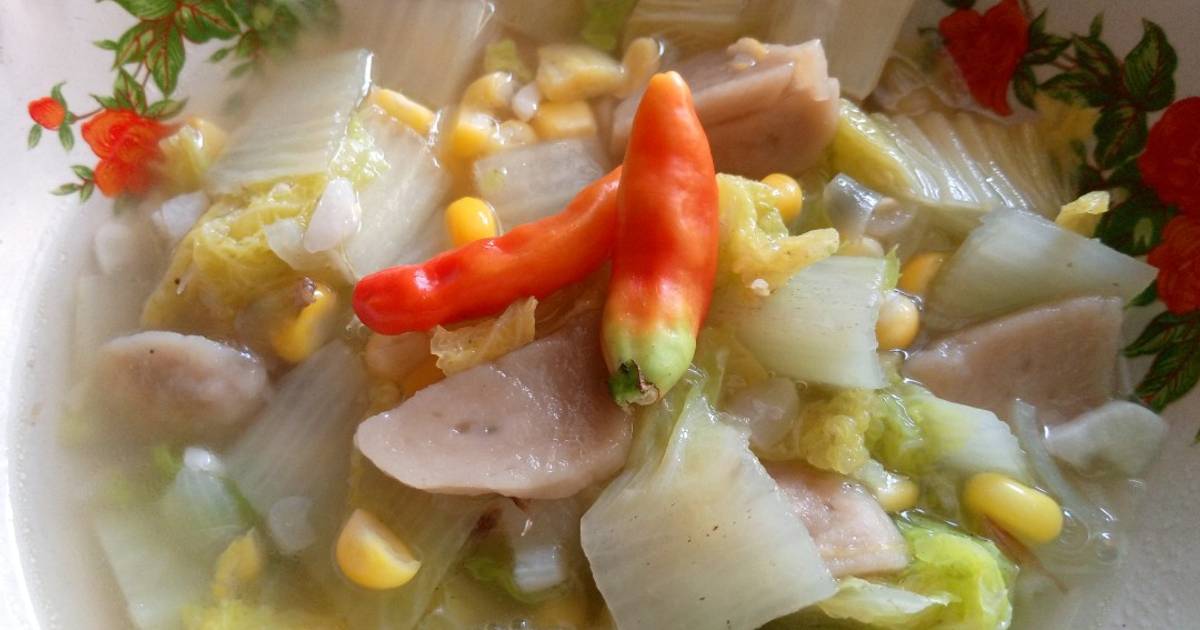 Resep Oseng Sayur Sawi Putih Jagung Bakso Oleh Dapur Savery Cookpad