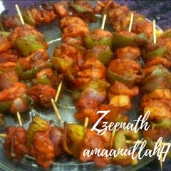A picture of Oven Baked Chicken Shashlik.
