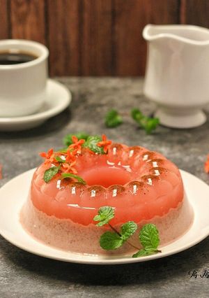 Foto resep Puding Strawberry