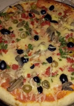 صورة لوصفة بيتزا بالجبن 🍕🧀