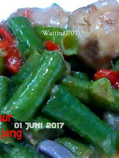 Foto resep Tumis Jamur Kancing Kacang Panjang
