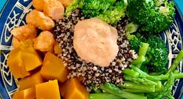 Hình ảnh món Hạt quinoa trộn bông cải rau củ diet