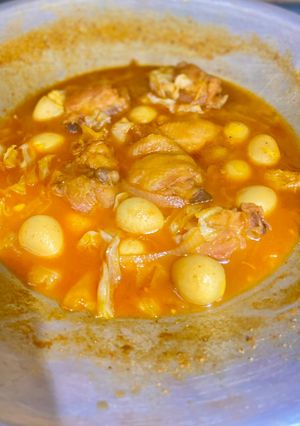 Foto resep Ayam + telur puyuh kecap manis