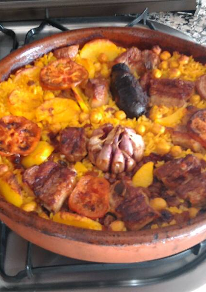 Una foto de Arroz al forn o casola "arroz al horno"