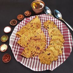A picture of Leftover rice paratha.