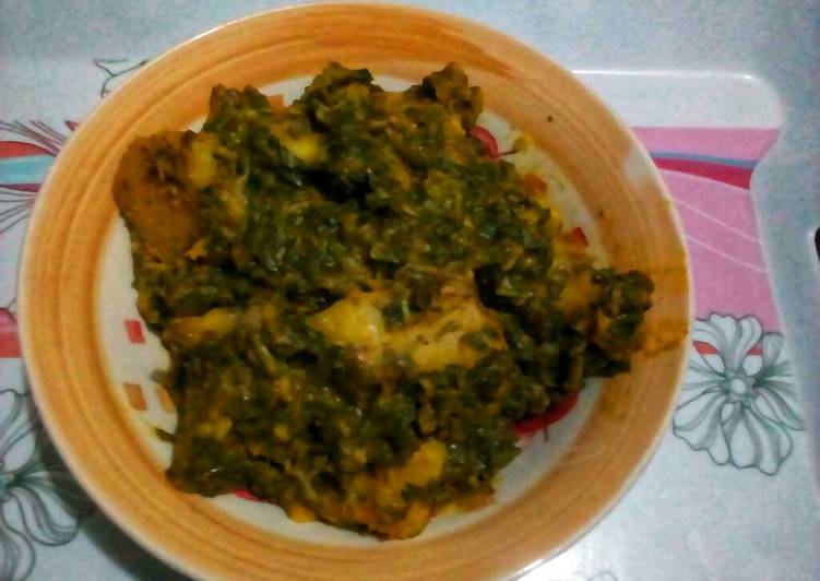 Step-by-Step Guide to Prepare Award-winning Spinach (Green)Porridge Yam