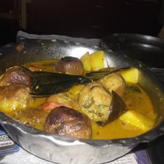 A picture of Raw banana kofta curry.