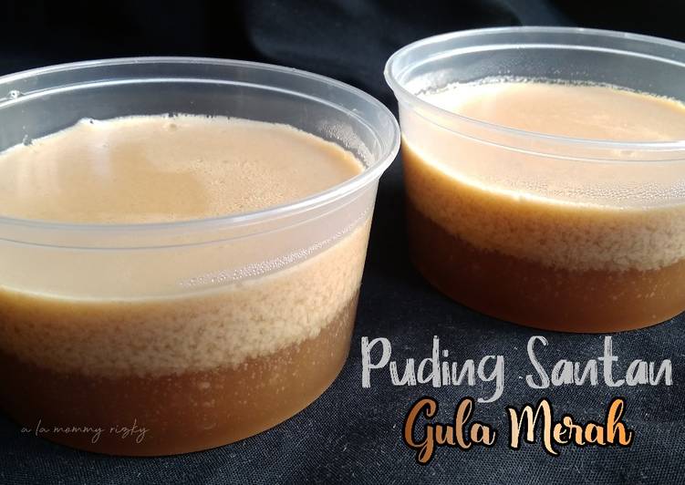 Bagaimana Membuat Puding Santan Gula Merah, Menggugah Selera