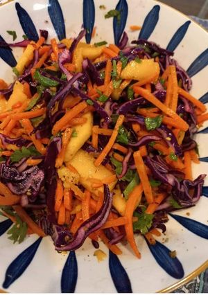 A picture of Peri peri Red cabbage salad.