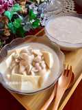 Soy Milk Jelly with Peanut Soup