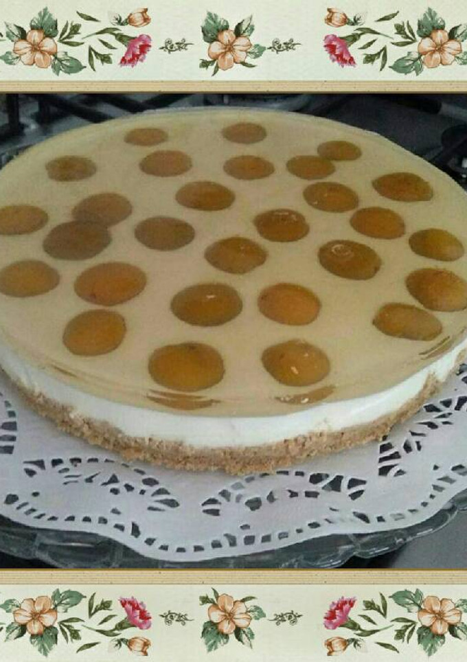 Una foto de Tarta de queso y chocolate blanco con Mirabel en almíbar ⚘🌹