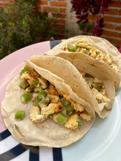 Una foto de Tacos de Huevo con Ejotes