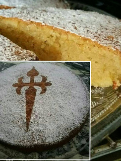 Una foto de Tarta de Santiago