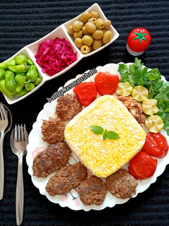 عکسی از دستور کباب تابه ای گردویی تویسرکان