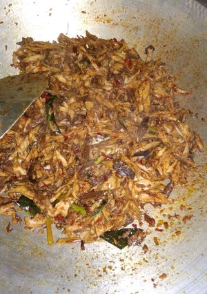 Foto resep Suir ikan tongkol pedas