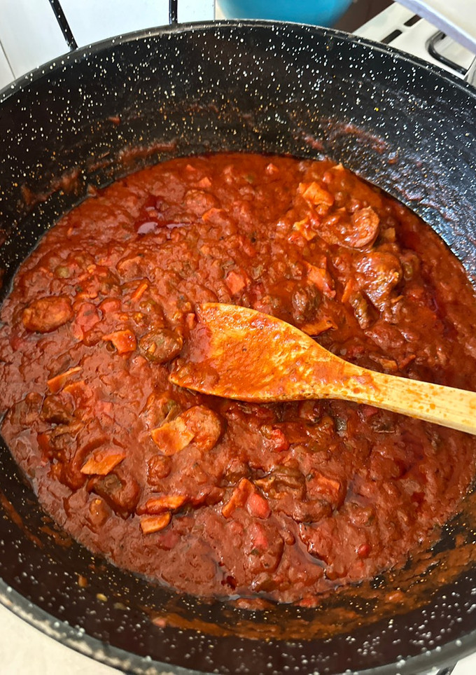 Una foto de Tuco para pasta de entraña y choris