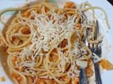 Spaghetti daging ayam