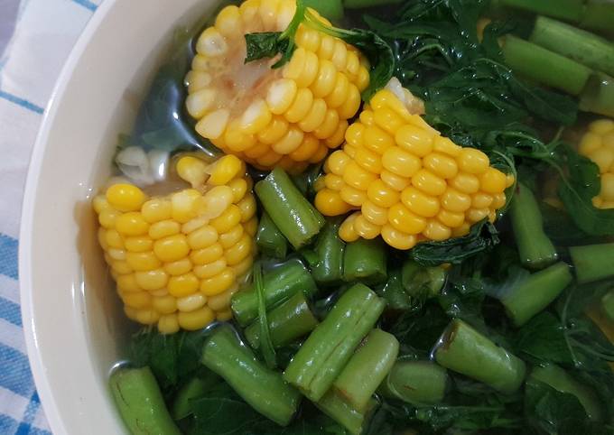 Resep Sayur Bening Bayam Buncis Jagung Oleh Diana Sri Rahayu Cookpad