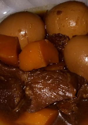Foto resep Semur daging kentang + telur