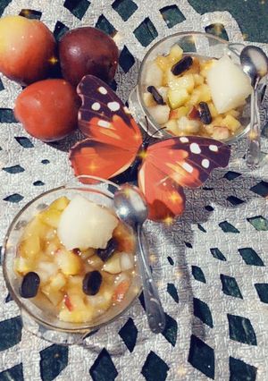 صورة لوصفة سلطة فواكه 🍌🍌🥭🥭