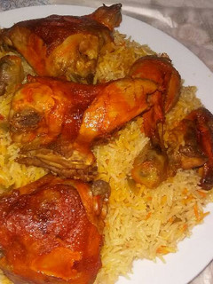 صورة لوصفة رز كبسة بالجاج 😥😍