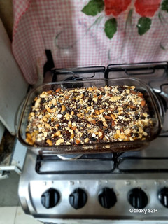 Foto de Brownie de banana,aveia,chocolate e castanhas