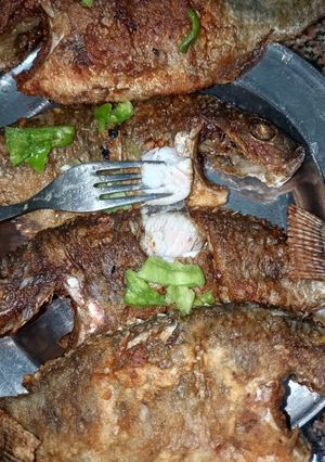 صورة لوصفة سمك مقلي بالزعتر