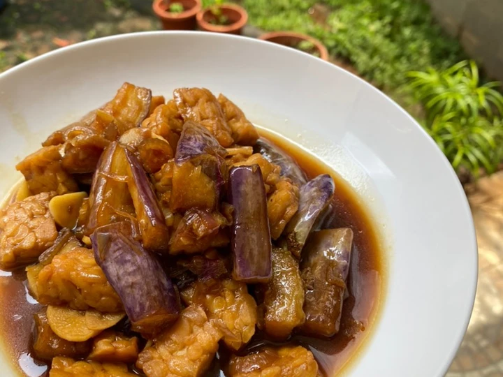 Langkah Gampang Membuat Resep Terong Tempe Saus Tiram yang Enak Banget Anti Ribet, Mantap Sekali
