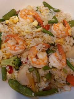 蝦仁時蔬炒飯 的食譜成品照片