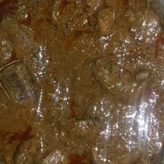 A picture of Fry kaleji masala.