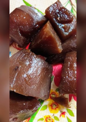 عکسی از دستور چغندر با شیره انگور