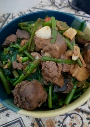 Foto resep Tumis kangkung ati ampela