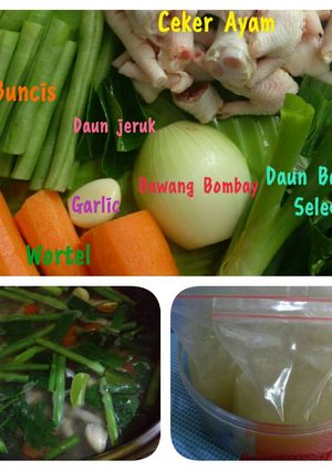 Foto resep MPASI : "Kaldu Ceker Ayam"