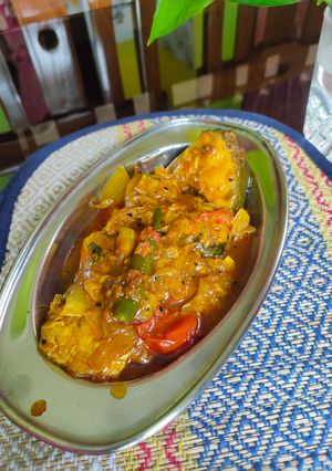 রুই মাছের ভিন্দালু (rui macher bhindaloo recipe in Bengali) রেসিপির প্রধান ছবি