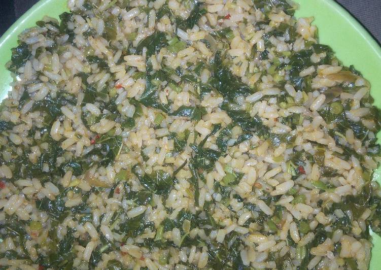 Spinach jollop rice