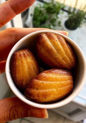 Une photo de Mini madeleines natures et au citron 🍋