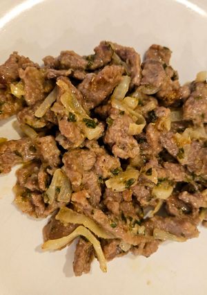 Foto di Straccetti di manzo alle cipolle