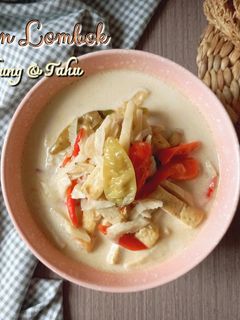 Foto resep Jangan Lombok Rebung dan Tahu