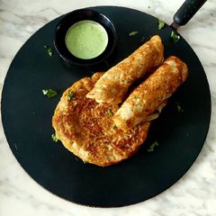 A picture of CholaDal Pancakes.