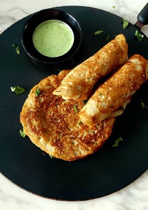 A picture of CholaDal Pancakes.