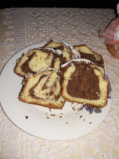 Una foto de Budín marmolado