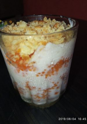 A picture of Boondi pudding.