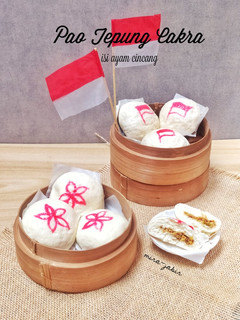 Foto resep Bakpao Tepung Cakra edisi kemerdekaan RI