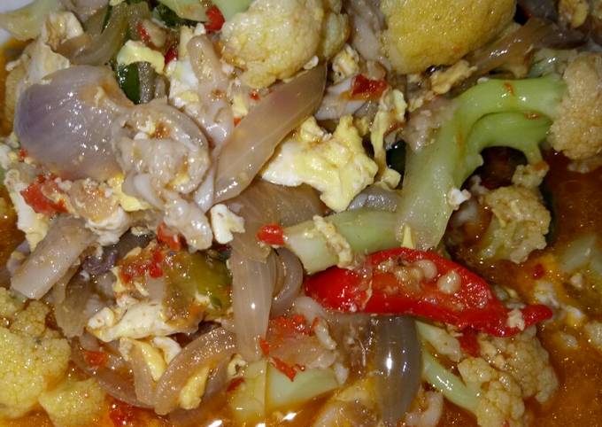 Resep Tumis Bunga Kol Jamur Tiram Pedas Gurih Oleh Wie Nurmala Fernando Cookpad